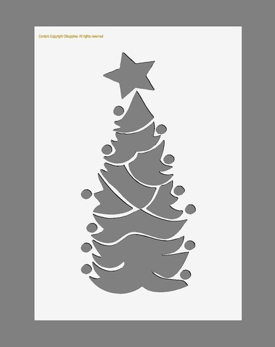 Stencil albero stella - albero,