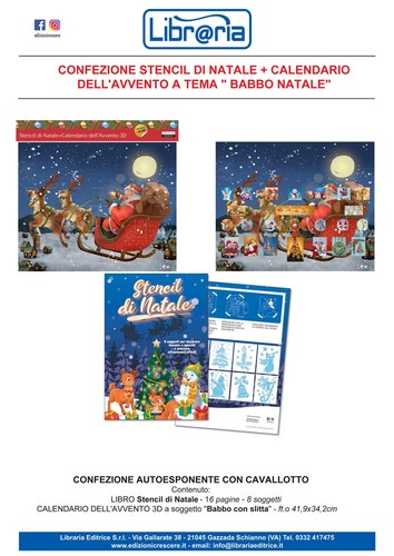 Stencil natale con - natale.,