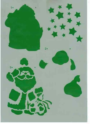 Stencil babbo natale - stencil, g