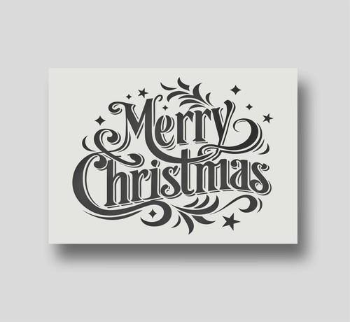 Stencil buon natale - stencil,