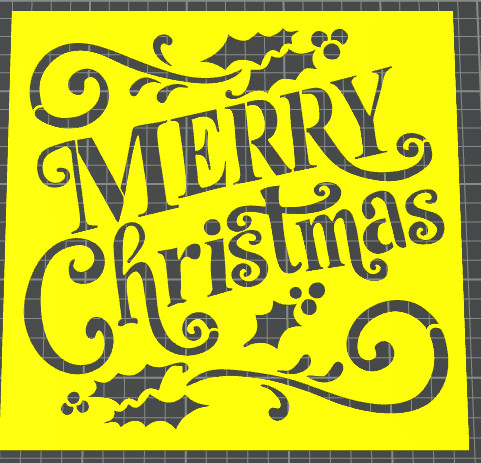 Merry christmas stencil - christmas,