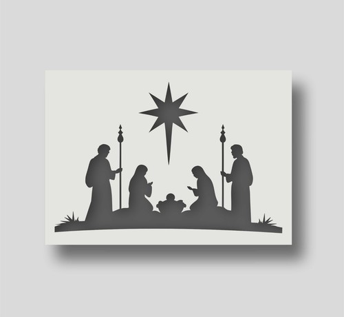 Stencil natività - natività,
