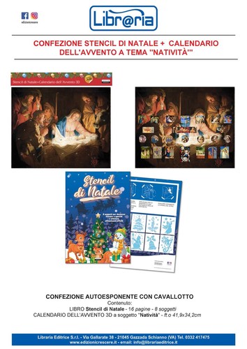 Libri stencil natale con - libri, di