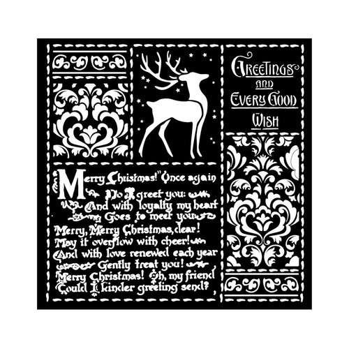 Stencil christmas lettere - stencil,