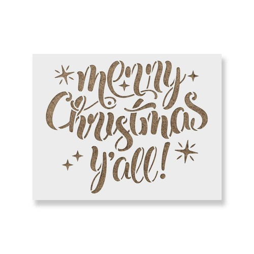 Stencil buon natale - natale, yall