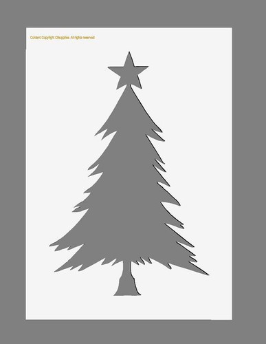 Stencil per albero - di, natale