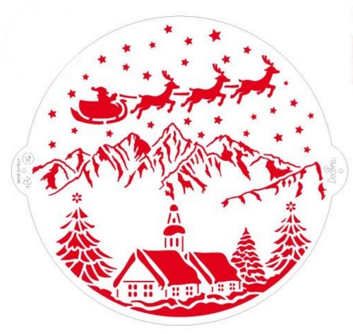 Stencil decorativo natale - stencil,
