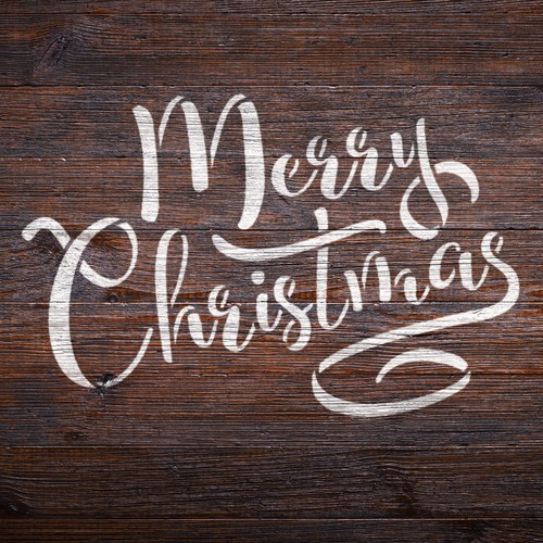 Stencil buon natale - stencil,