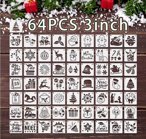 Set stencil natalizi - stencil,