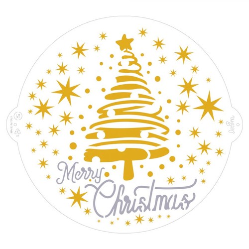 Stencil decorativo natale con - stencil,