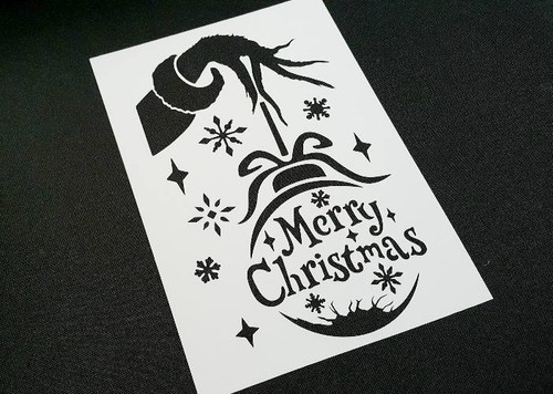 Stencil stile grinch mano - mano, con