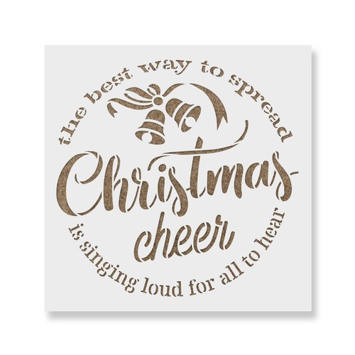 Stencil allegria natale - allegria,