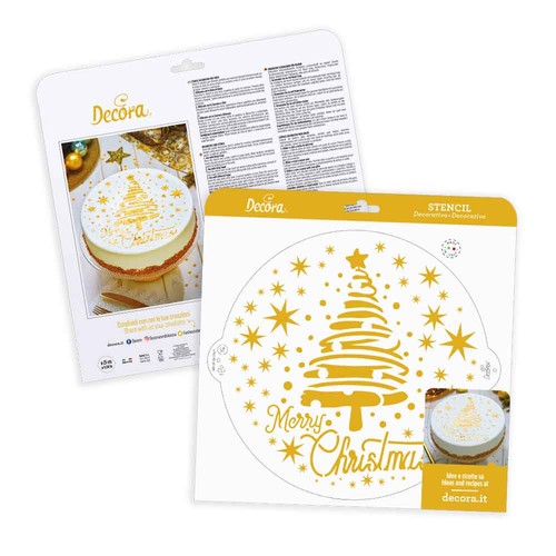 Stencil per torte - albero, di