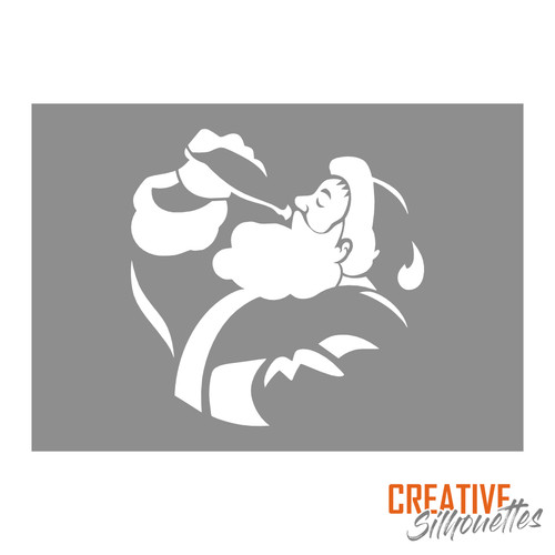 Stencil natale babbo - natale,